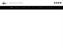 Tablet Screenshot of christopherpressey.com